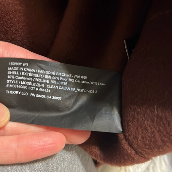 Theory open cardigan Clean Caban DG double zipper sweater NWT stunning and warm. - Picture 11 of 11